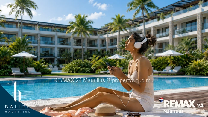 3 Bedroom Penthouse Secure Island Living: Your Coastal Retreat in Bain Boeuf, Mauritius: Private roo