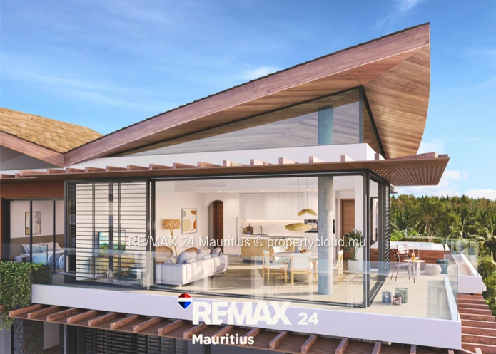 Penthouses de 4 chambres en suite situés en bord de mer à Flic En Flac