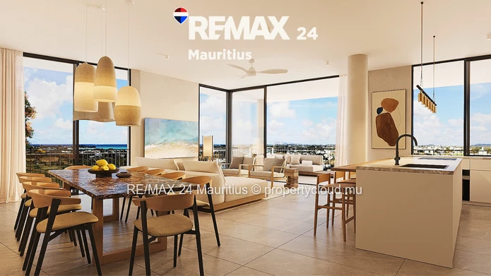 Modern 1-bedroom apartments (64–65 m² with balcony) located in the heart of Mont Choisy,