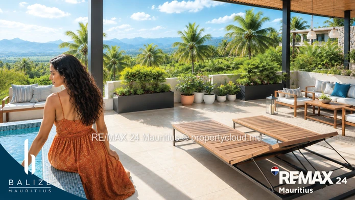 3 Bedroom Penthouse Secure Island Living: Your Coastal Retreat in Bain Boeuf, Mauritius: Private roo