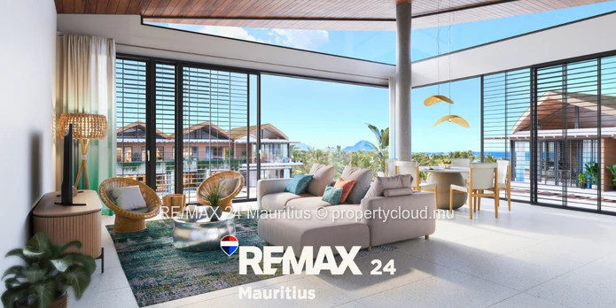 Penthouses de 4 chambres en suite situés en bord de mer à Flic En Flac