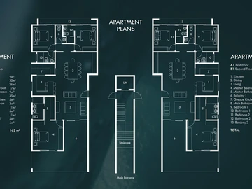 Appartement de 3 Chambres