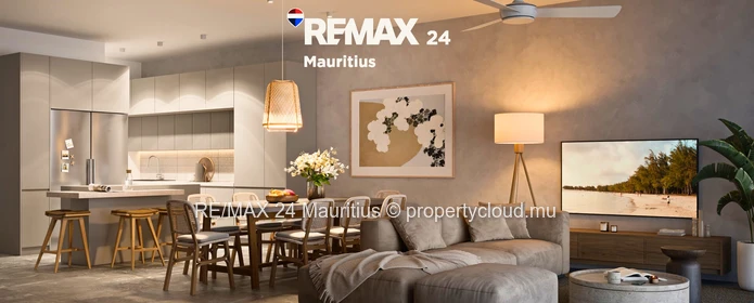 Modern 1-bedroom apartments (64–65 m² with balcony) located in the heart of Mont Choisy,