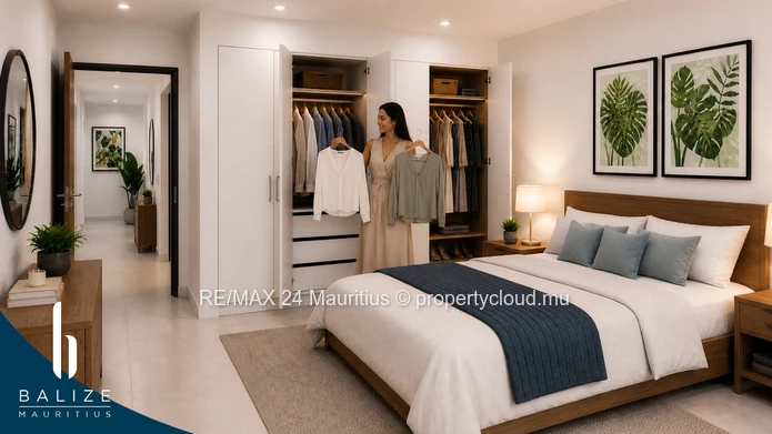 3 Bedroom Penthouse Secure Island Living: Your Coastal Retreat in Bain Boeuf, Mauritius: Private roo