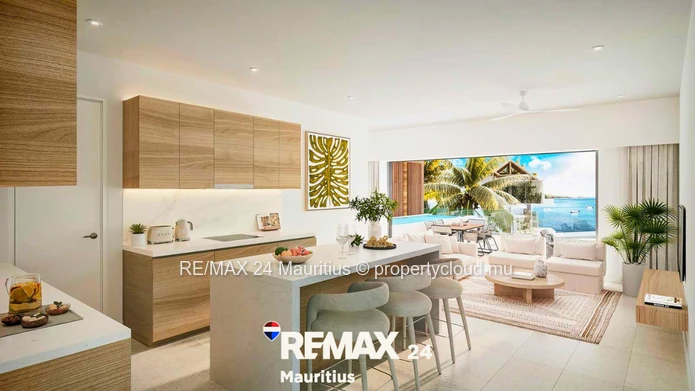 appartement en rez-de-chaussée avec vue mer
